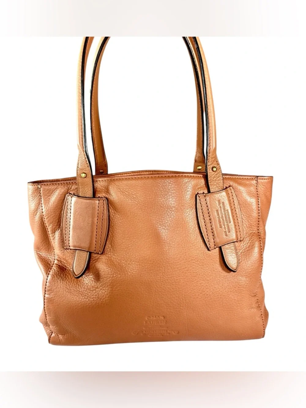 Ralph Lauren Women’s Heritage Logo
Cognac Tote Satchel Bag - Picture 3 of 15